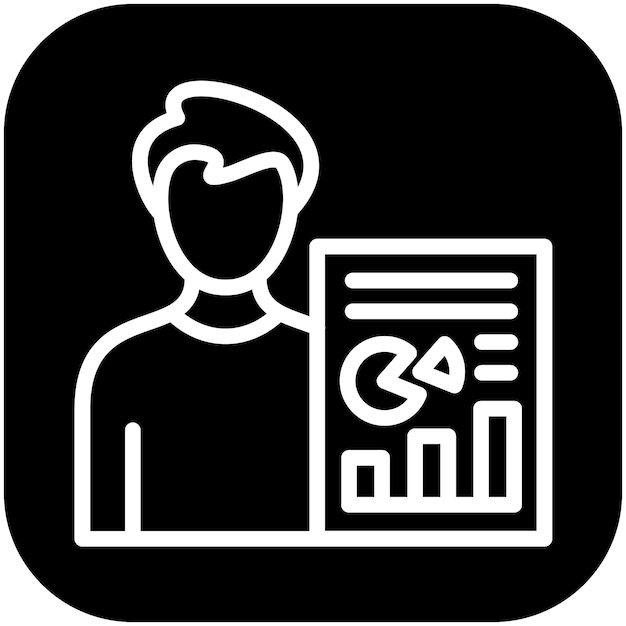 Ilustración del icono del vector de análisis humano del conjunto de iconos de recursos humanos