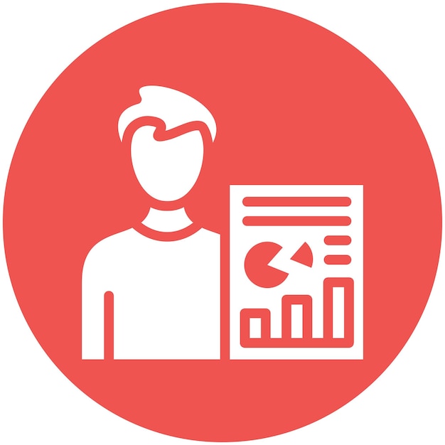 Ilustración del icono del vector de análisis humano del conjunto de iconos de recursos humanos