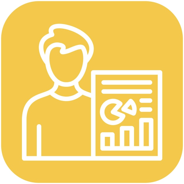 Ilustración del icono del vector de análisis humano del conjunto de iconos de recursos humanos