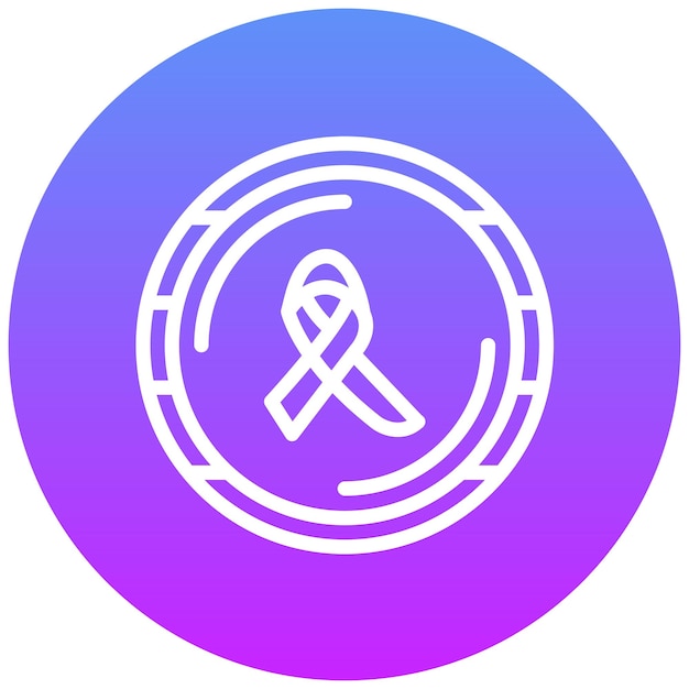 Ilustración del icono del vector de apoyo del cáncer del icono de quimioterapia