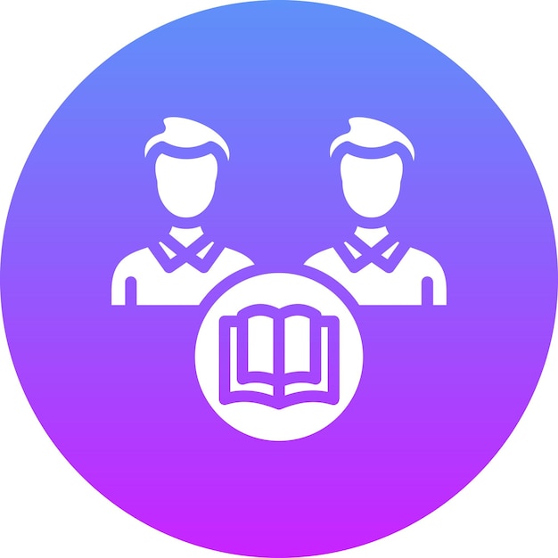 Ilustración del icono del vector de aprendizaje del conjunto de iconos de aprendizaje