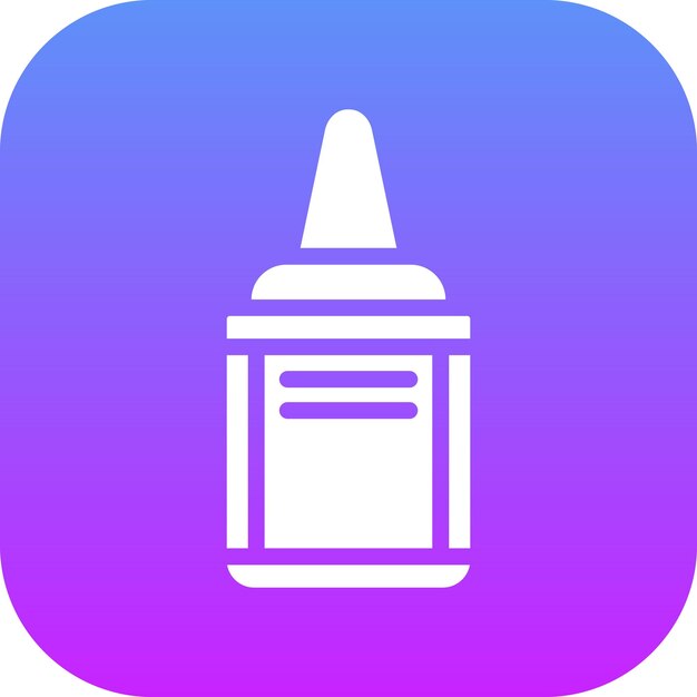 Ilustración del icono del vector de aspersión nasal del conjunto de iconos de Medicina I
