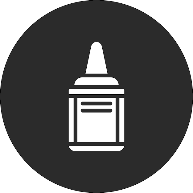 Ilustración del icono del vector de aspersión nasal del conjunto de iconos de Medicina I