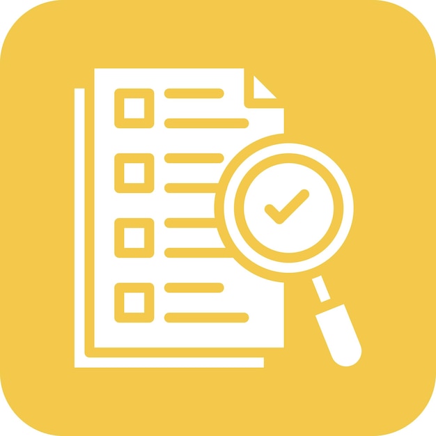 Ilustración del icono del vector de auditoría del conjunto de iconos de contabilidad
