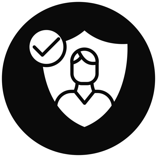 Ilustración del icono del vector de autenticidad del conjunto de iconos de liderazgo