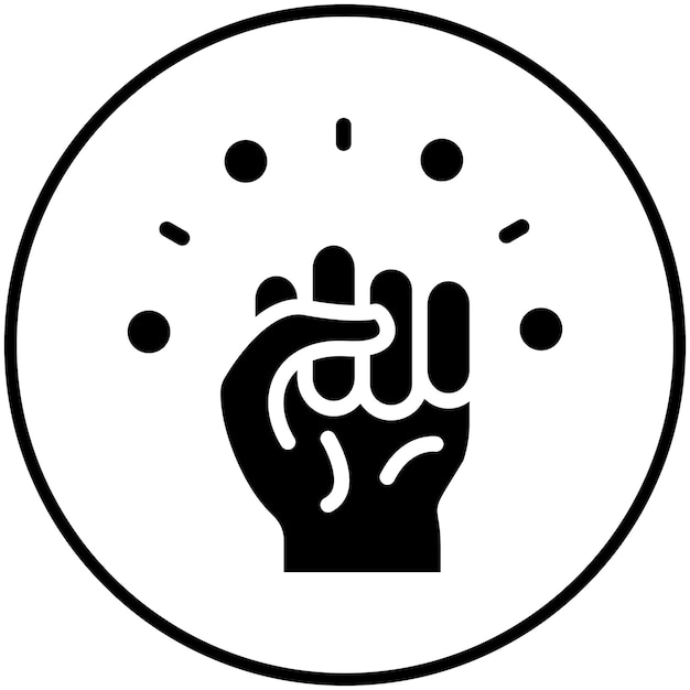 Ilustración del icono del vector de autonomía del conjunto de iconos de la economía Gig
