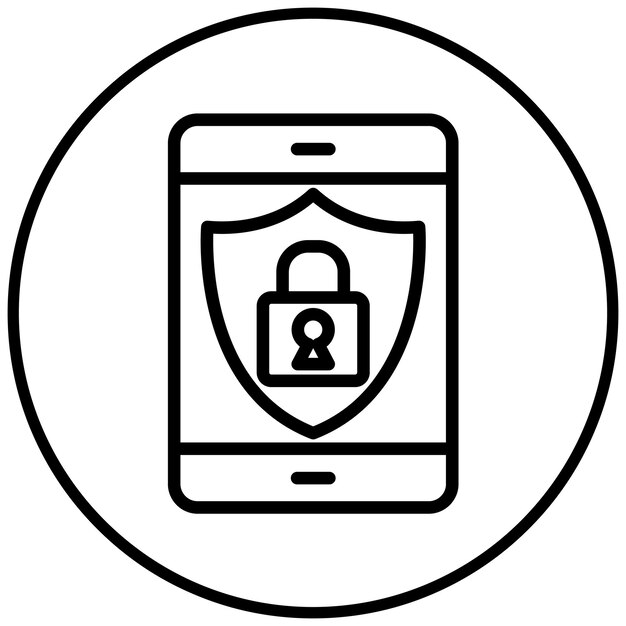 Ilustración del icono del vector de autorización de red del conjunto de iconos de red
