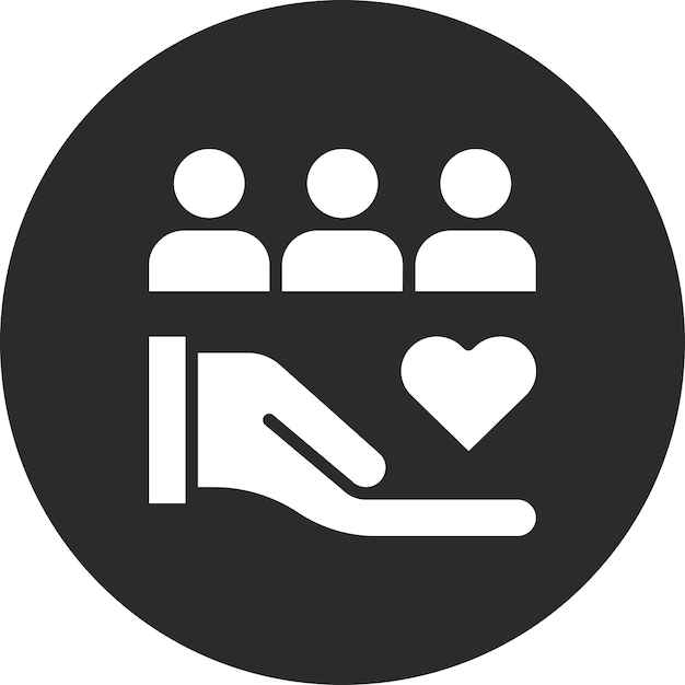 Ilustración del icono del vector de ayuda psicológica del conjunto de iconos de salud mental