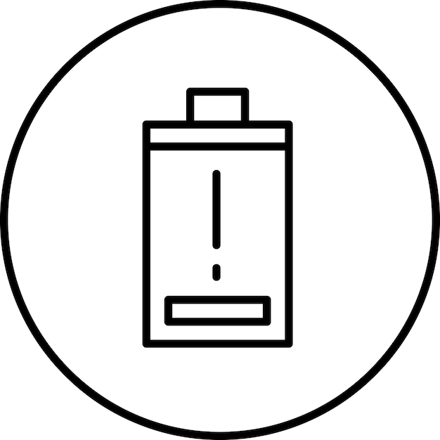 Ilustración del icono del vector de baja energía del conjunto de iconos de energía renovable