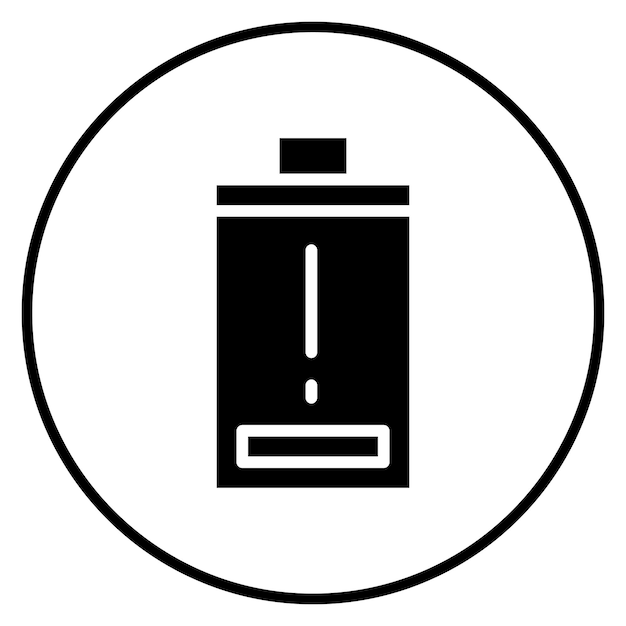 Ilustración del icono del vector de baja energía del conjunto de iconos de energía renovable