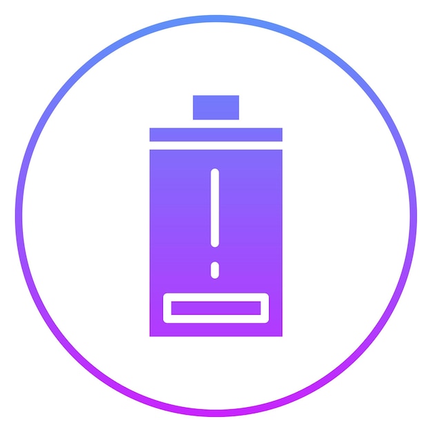 Ilustración del icono del vector de baja energía del conjunto de iconos de energía renovable