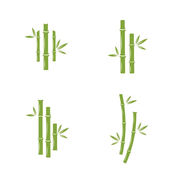 Ilustración de icono de vector de bambú