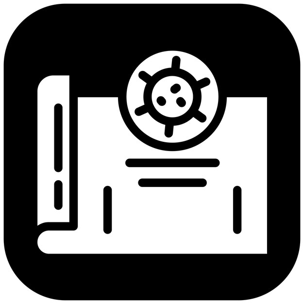 Ilustración del icono del vector del brote del mapa de las enfermedades infecciosas