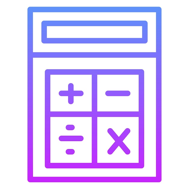 Ilustración del icono del vector de cálculo del conjunto de iconos de ingeniería