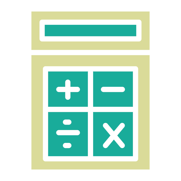 Ilustración del icono del vector de cálculo del conjunto de iconos de ingeniería