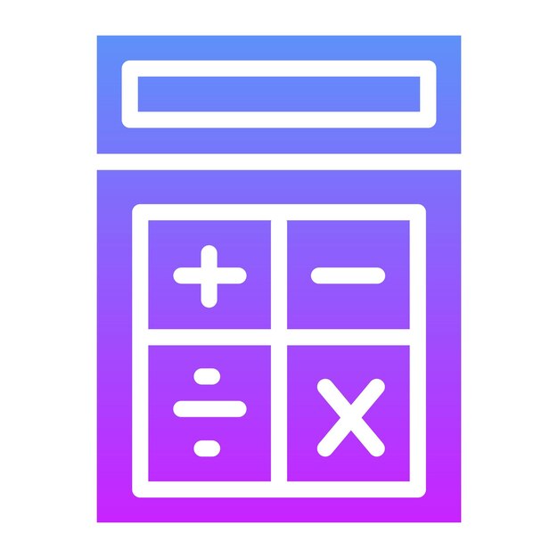 Ilustración del icono del vector de cálculo del conjunto de iconos de ingeniería