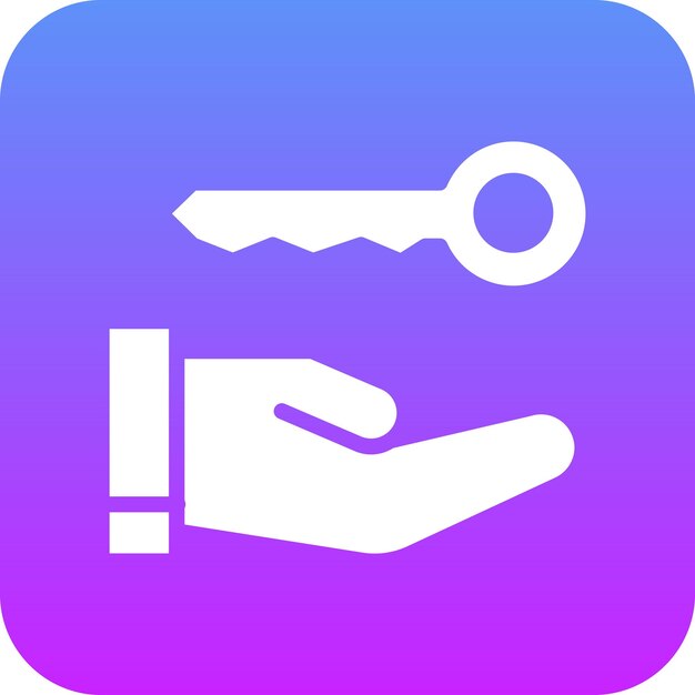 Ilustración del icono del vector clave de la casa del conjunto de iconos de la vida familiar