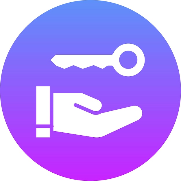 Ilustración del icono del vector clave de la casa del conjunto de iconos de la vida familiar