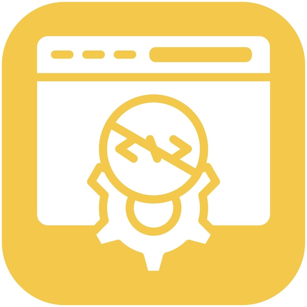 Ilustración del icono del vector sin código del conjunto de iconos sin código
