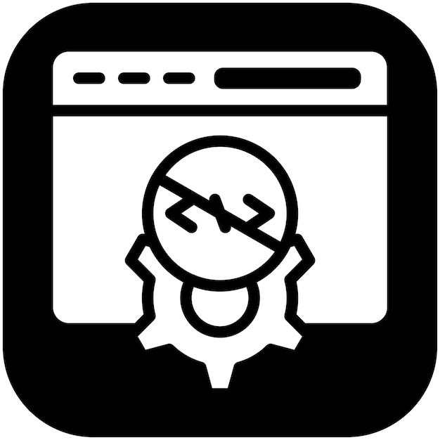 Ilustración del icono del vector sin código del conjunto de iconos sin código