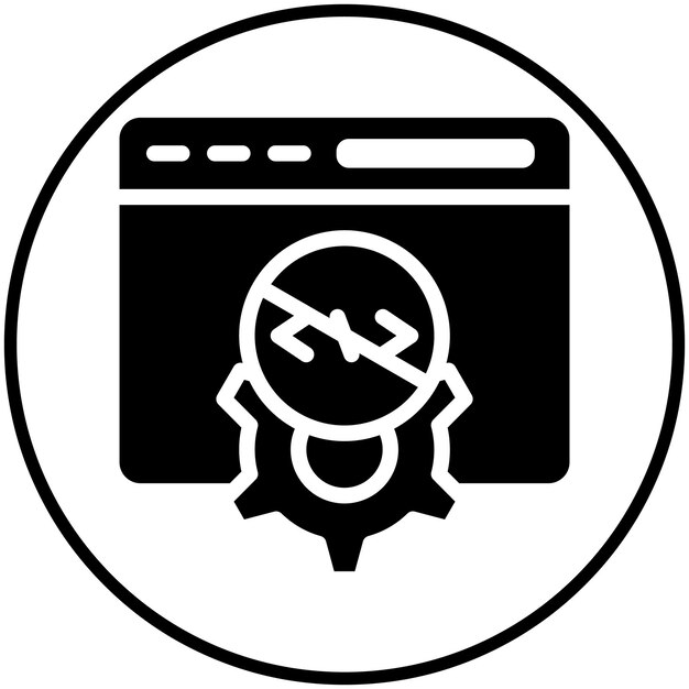 Ilustración del icono del vector sin código del conjunto de iconos sin código