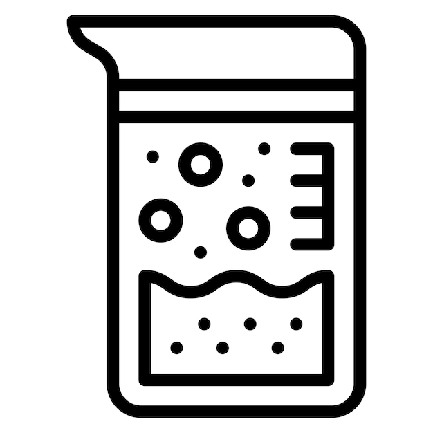 Ilustración del icono del vector coloide de la química del conjunto de iconos de la química