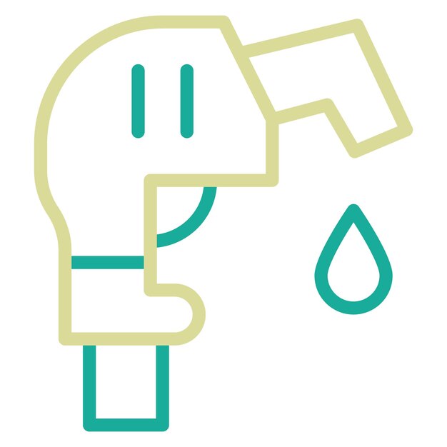 Ilustración del icono del vector de combustible del conjunto de iconos de bomberos