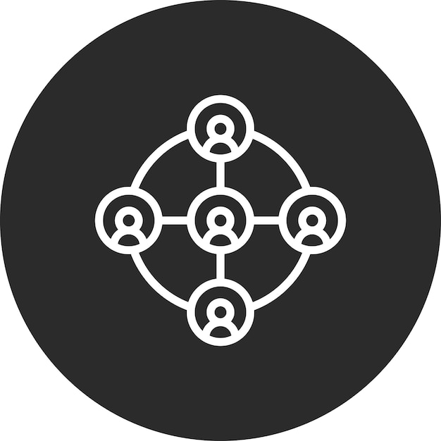Ilustración del icono del vector de conexión del usuario del conjunto de iconos de alojamiento web