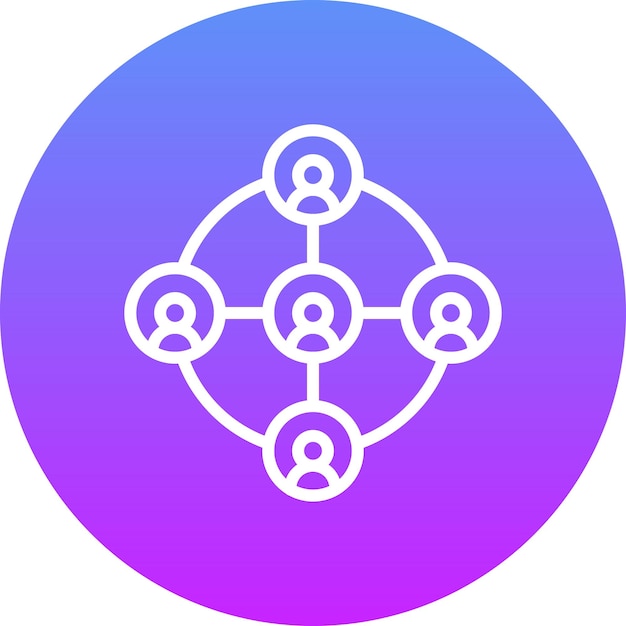 Ilustración del icono del vector de conexión del usuario del conjunto de iconos de alojamiento web