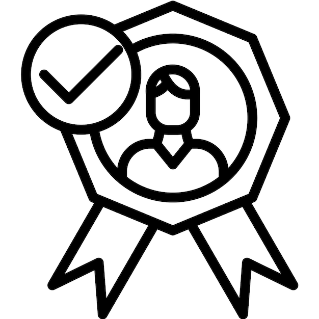 Ilustración del icono del vector de confiabilidad del conjunto de iconos de liderazgo