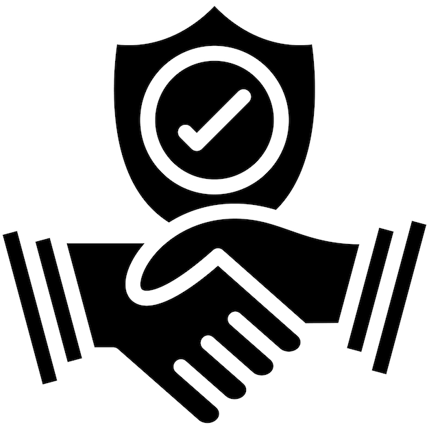 Ilustración del icono del vector de confianza del conjunto de iconos de Generation Gap