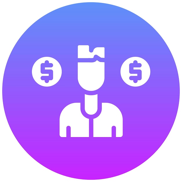 Ilustración del icono del vector de contrato sucio del conjunto de iconos de corrupción