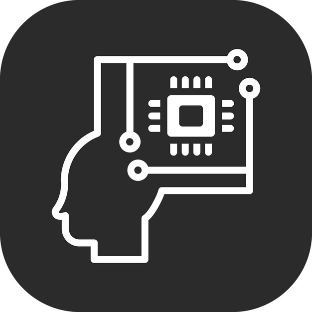 Ilustración del icono del vector de control inteligente del conjunto de iconos de análisis de datos
