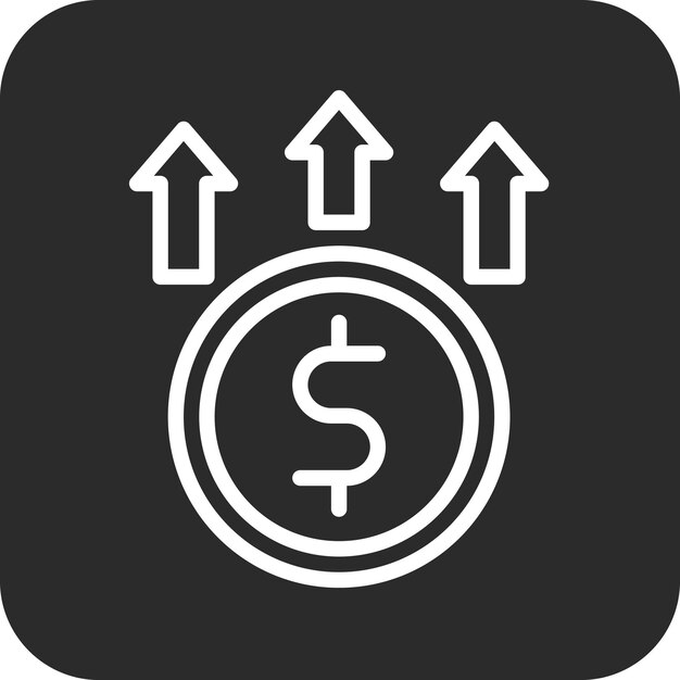 Vector ilustración del icono del vector de costes del conjunto de iconos de contabilidad