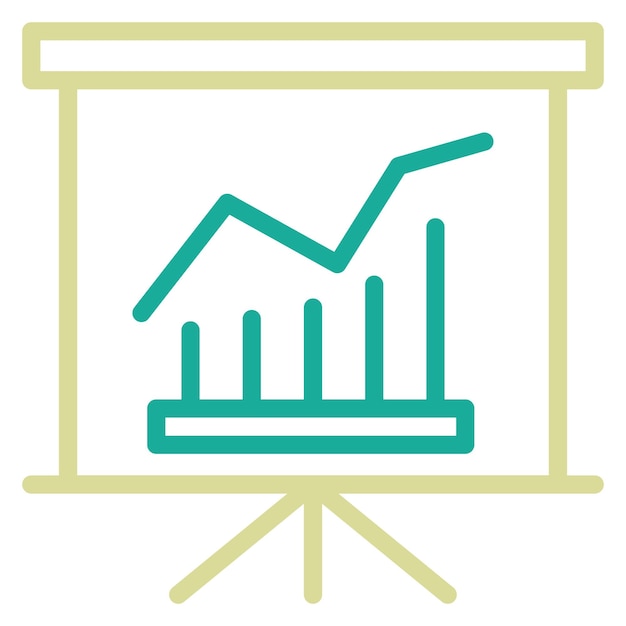 Ilustración del icono del vector de crecimiento empresarial del conjunto de iconos comerciales
