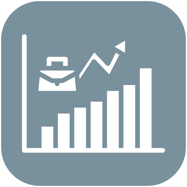 Ilustración del icono del vector de crecimiento empresarial del conjunto de iconos de formación empresarial