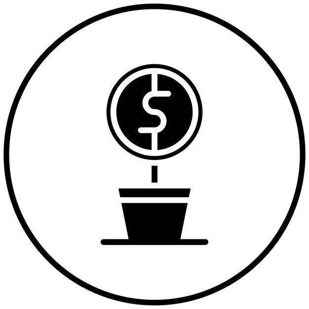 Ilustración del icono del vector de crecimiento del negocio del conjunto de iconos de marketing digital