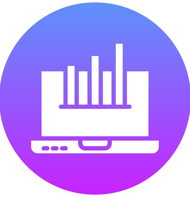 Ilustración del icono del vector de crecimiento de ventas del conjunto de iconos de Business Analytics