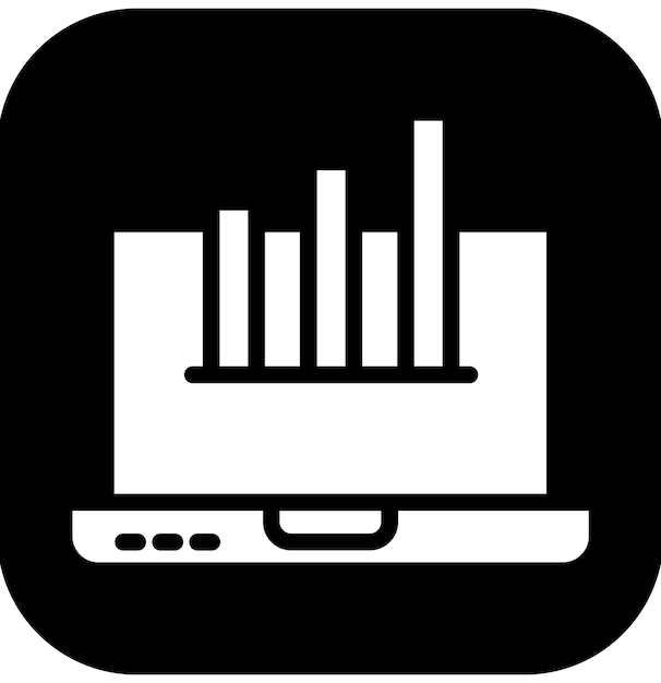 Ilustración del icono del vector de crecimiento de ventas del conjunto de iconos de Business Analytics