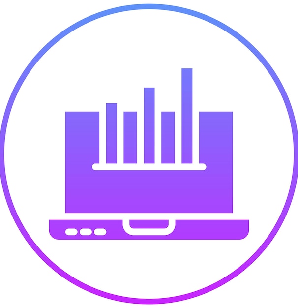 Ilustración del icono del vector de crecimiento de ventas del conjunto de iconos de Business Analytics