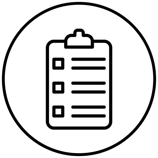 Ilustración del icono del vector de datos de prueba del conjunto de iconos de garantía de calidad