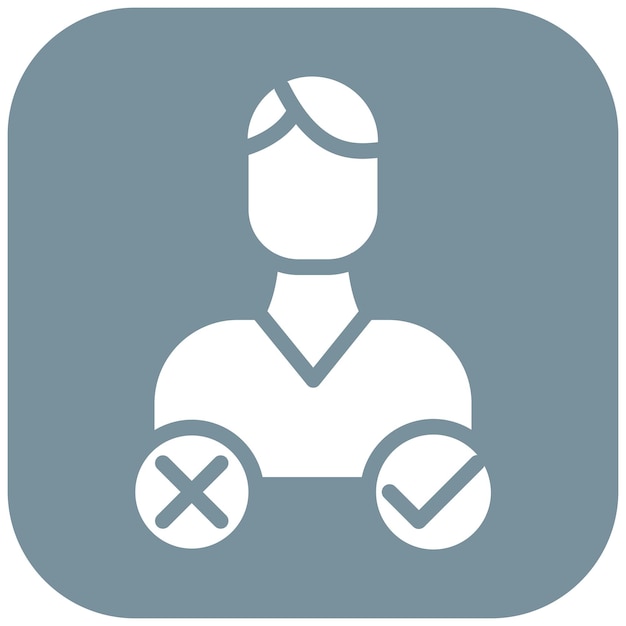 Ilustración del icono del vector de decisión del conjunto de iconos de liderazgo