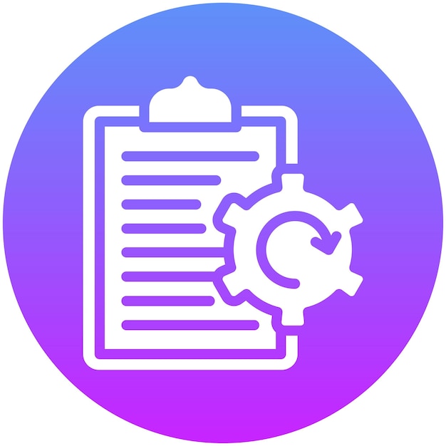 Ilustración del icono del vector de despliegue de políticas del conjunto de iconos de recursos humanos