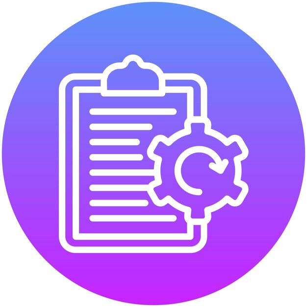 Ilustración del icono del vector de despliegue de políticas del conjunto de iconos de recursos humanos