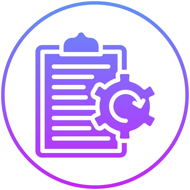Ilustración del icono del vector de despliegue de políticas del conjunto de iconos de recursos humanos