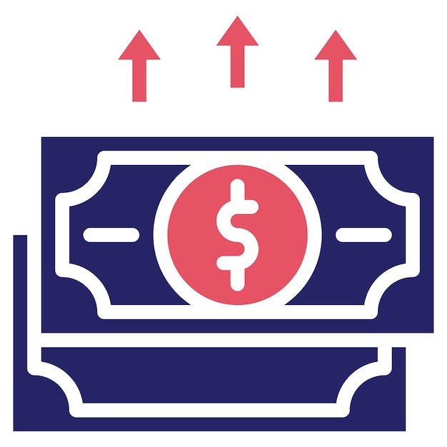 Ilustración del icono del vector de devolución del conjunto de iconos de contabilidad
