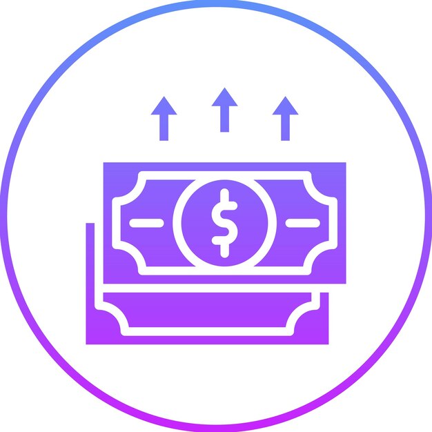 Ilustración del icono del vector de devolución del conjunto de iconos de contabilidad