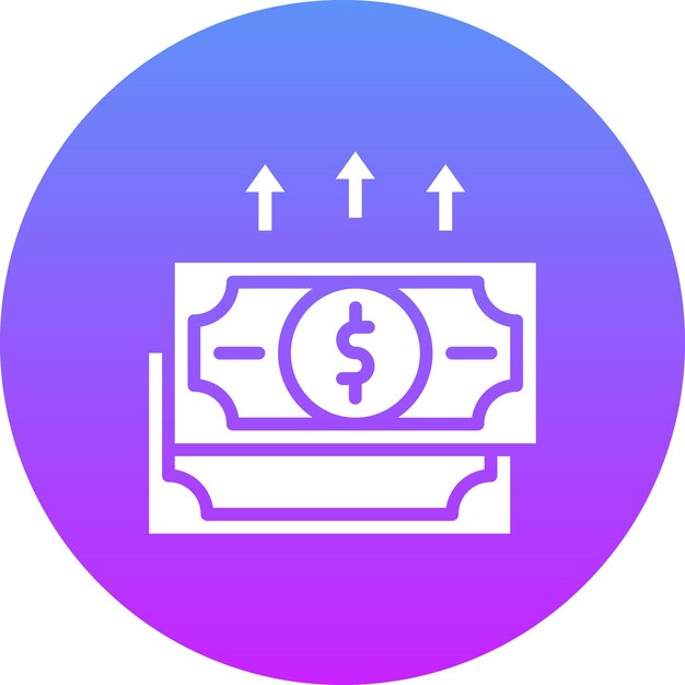 Ilustración del icono del vector de devolución del conjunto de iconos de contabilidad
