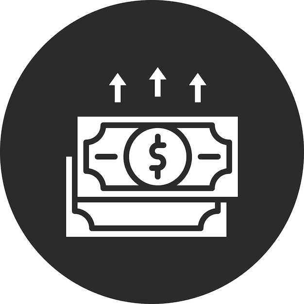 Ilustración del icono del vector de devolución del conjunto de iconos de contabilidad