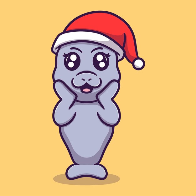 Ilustración de icono de vector de dibujos animados lindo ornitorrinco